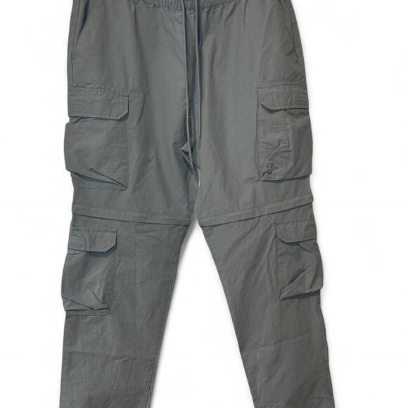 PacSun Convertible Cargo Pants Shorts | Light Blue Utility Zip-Off Men's Size L - Picture 2 of 7